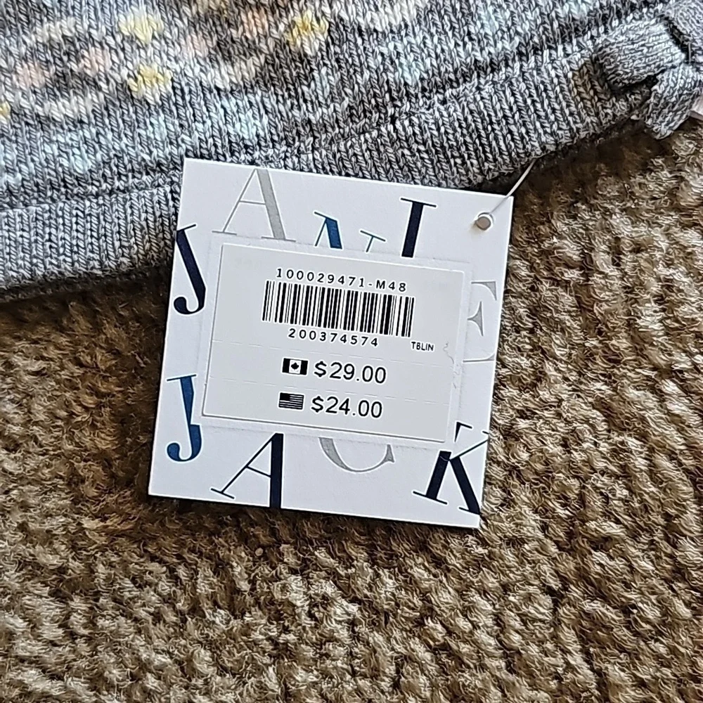 Janie and Jack Baby Girls Gray Knit Pom Beanie